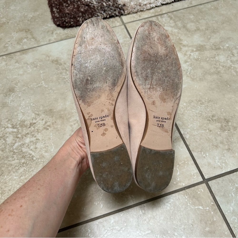 kate spade Blush Pink Suede Loafers - Picture 7 of 7